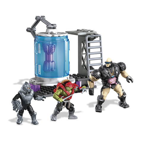 Mega Bloks Nickelodeon Teenage Mutant Ninja Turtles Out of the Shadows KRAANG Cryo... manual