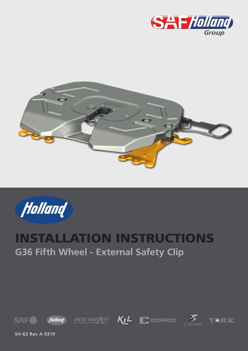 SAF-HOLLAND G36 Fifth Wheel installation instructions
