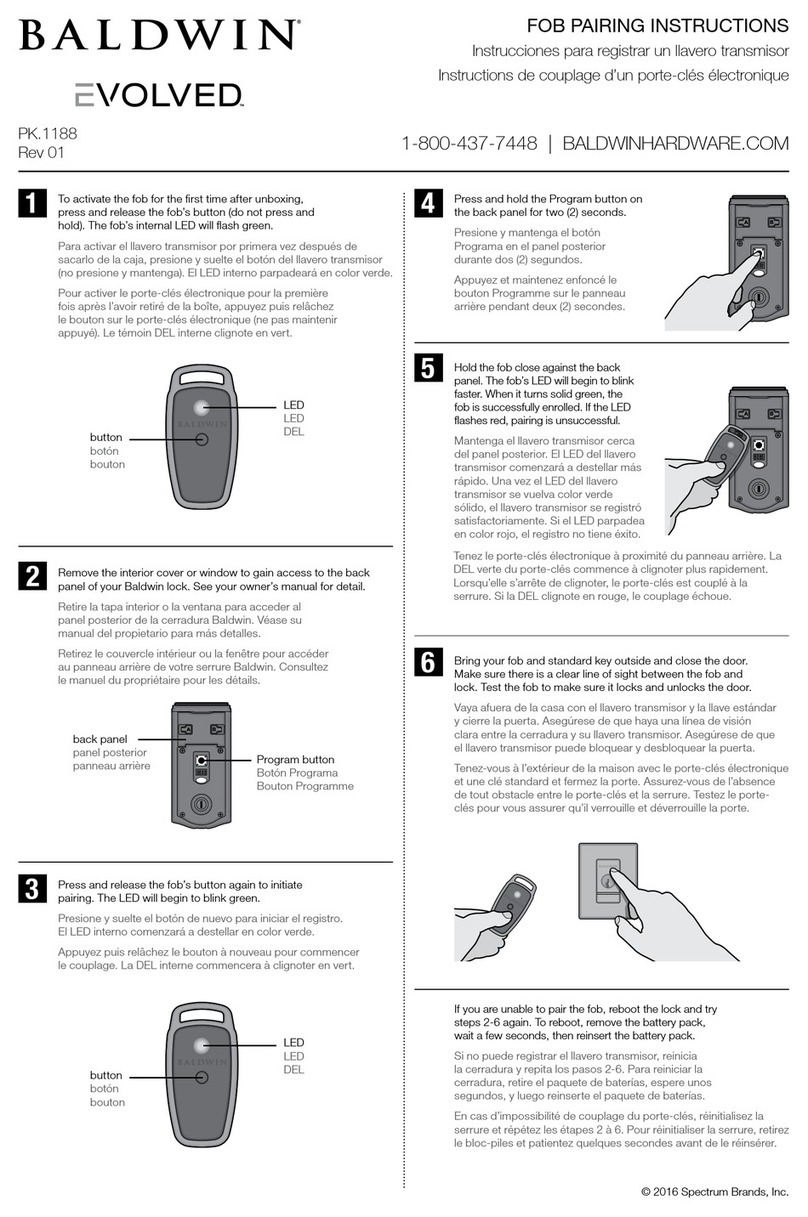 Baldwin Evolved Pairing Instructions Baldwin Evolved Pairing Instructions
