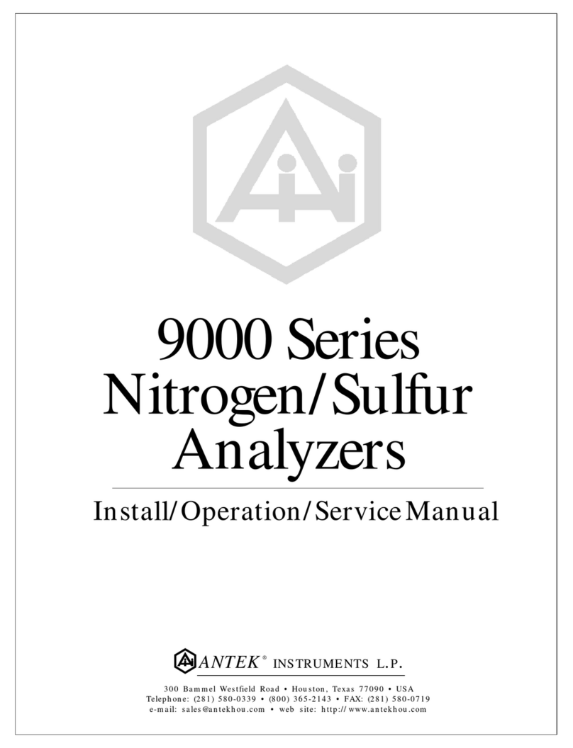 ANTEK 9000 Series Installation, operation & service manual