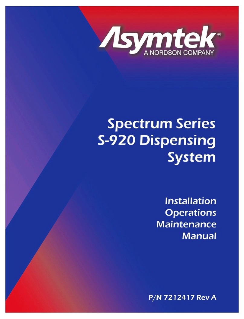 Nordson Asymtek Spectrum Series Installation, operation & maintenance manual Nordson Asymtek Spectrum Series Installation, operation & maintenance manual
