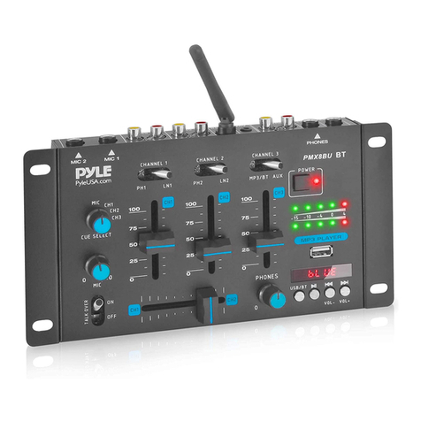 Pyle PMX8BU user manual