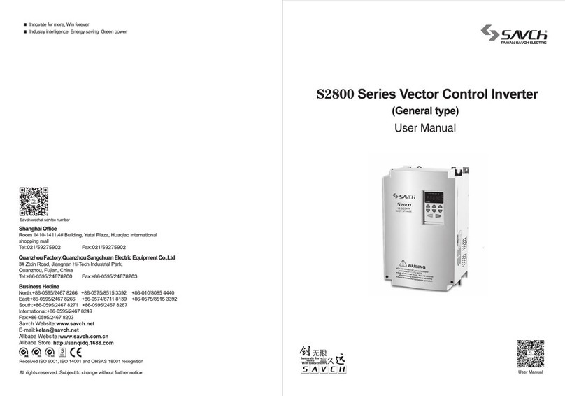 Savch S2800 Series user manual