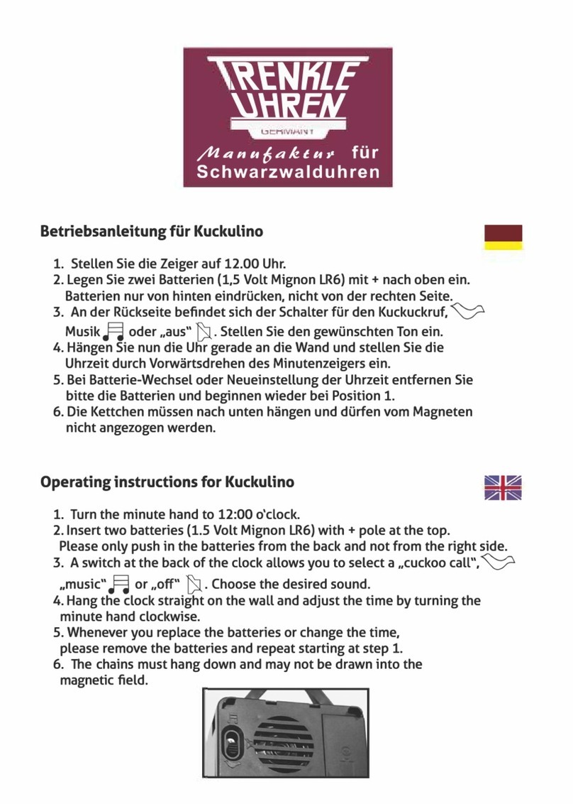 Trenkle Uhren Kuckulino User manual