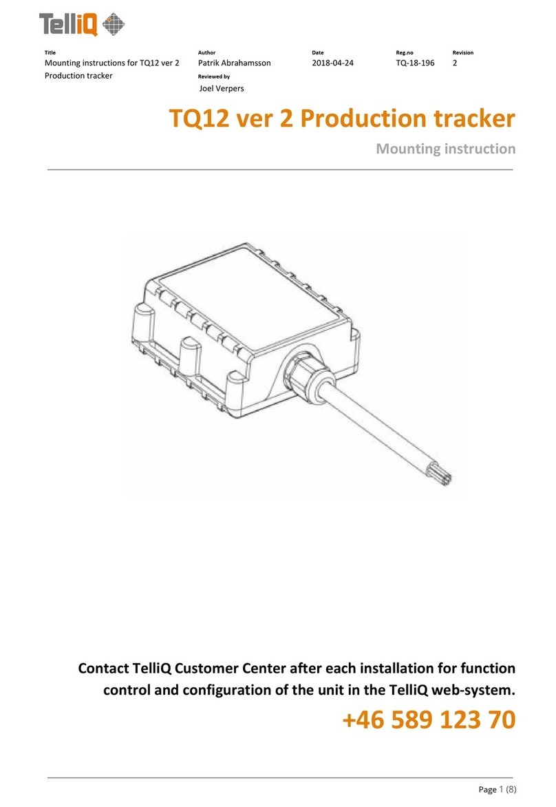 TelliQ TQ12 ver 2 Mounting instruction