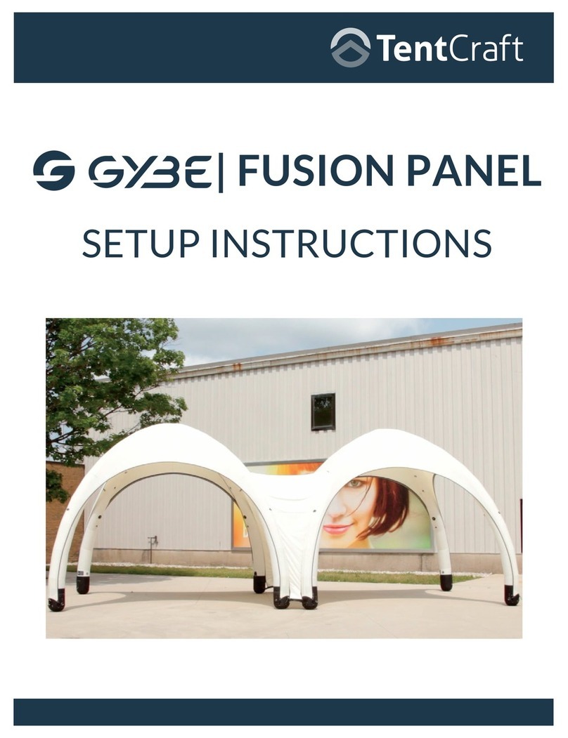 TentCraft GYBE FUSION PANEL Setup instructions