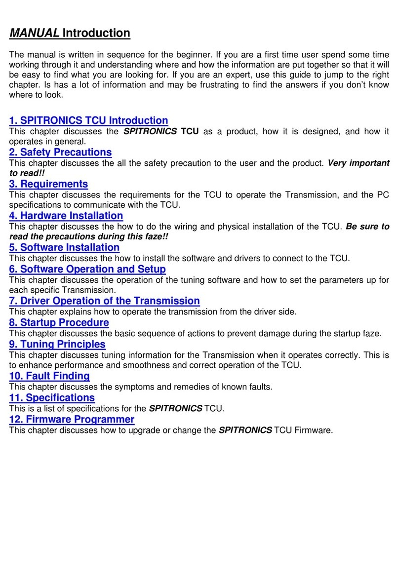 Spitronics TCU Standard User manual