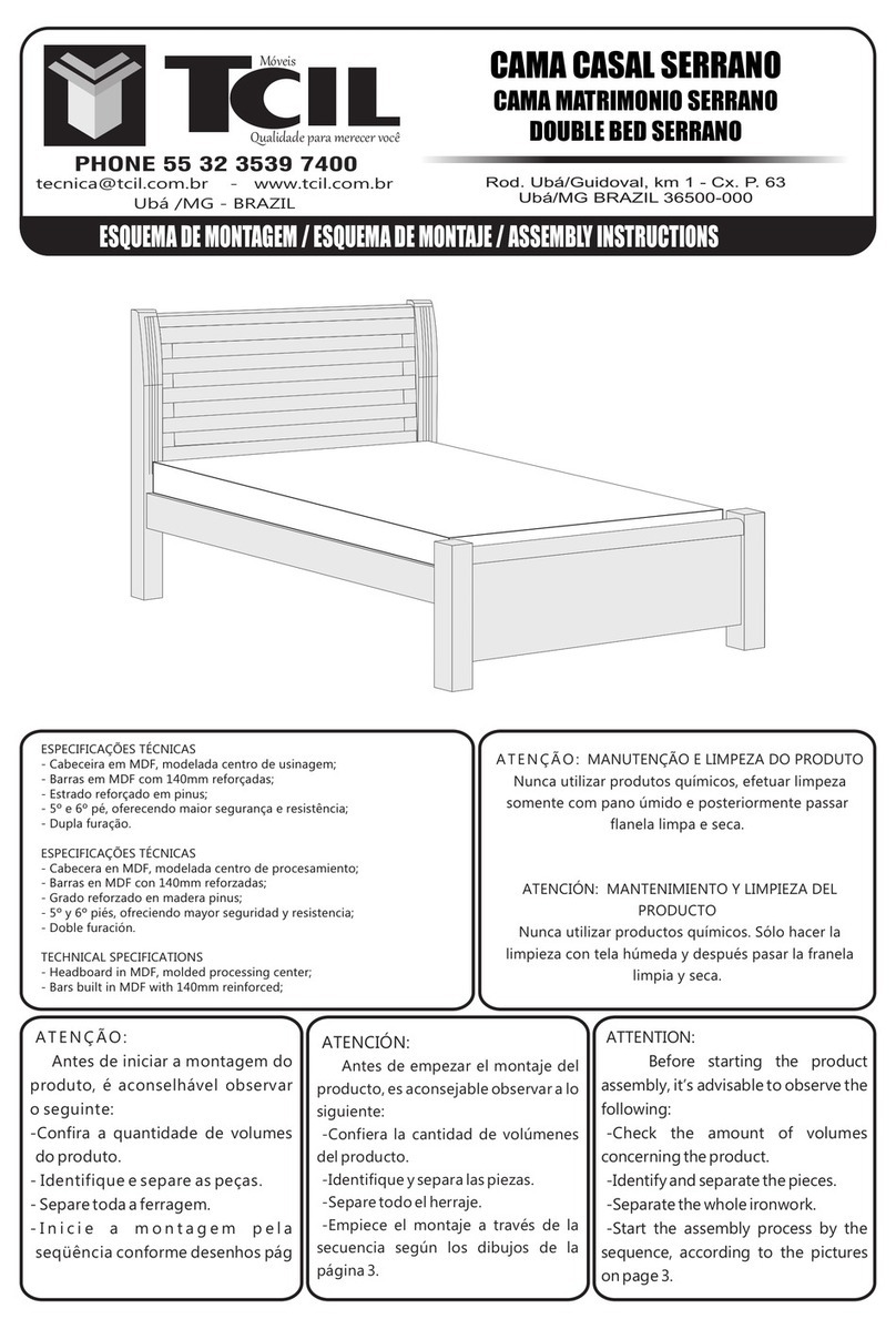 Tcil CAMA CASAL SERRANO Assembly instructions
