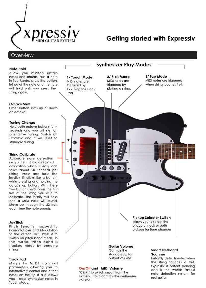 Rob O'Reilly Expressiv MIDI GUITAR SYSTEM Getting started