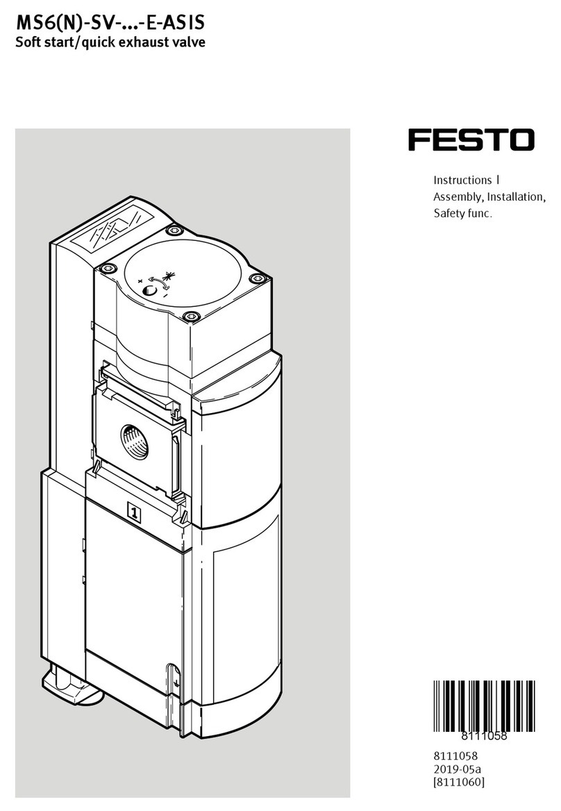 Festo MS6N-SV Assembly Installation Safety Instructions