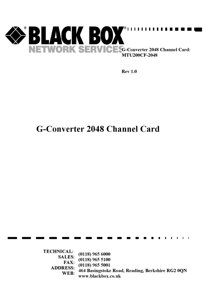 Black Box G-Converter 2048 User manual Black Box G-Converter 2048 User manual