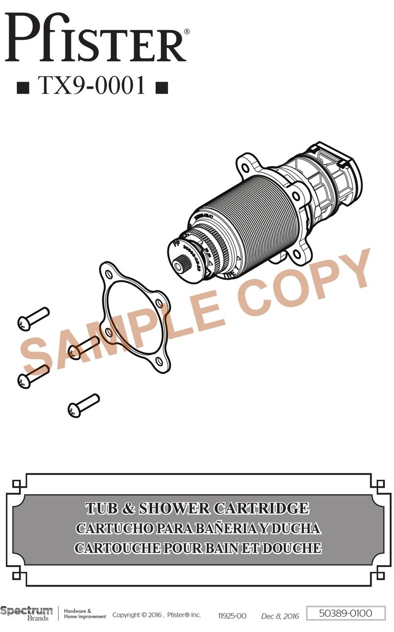 Spectrum Pfister TX9-0001 User manual Spectrum Pfister TX9-0001 User manual