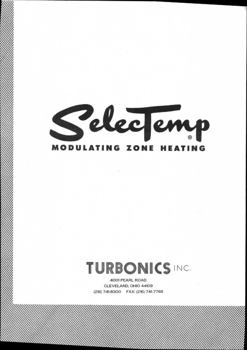 Turbonics SelectTemp H-6 Application, Installation, Operation, and Maintenance Manual