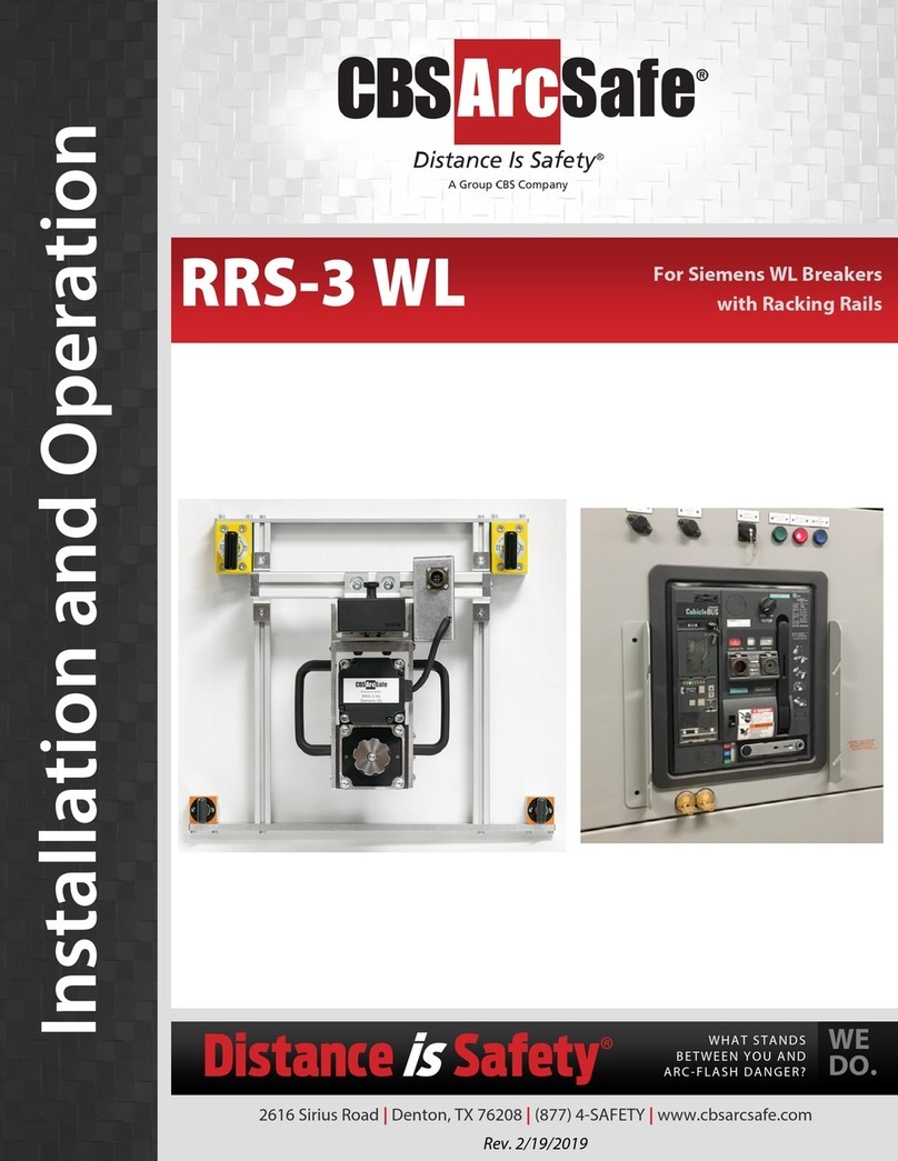 CBS ArcSafe RRS-3 WL Installation and operation