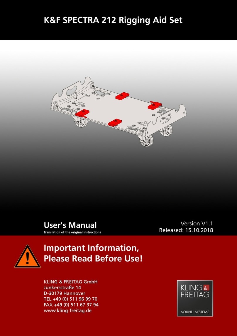 KLING & FREITAG SPECTRA 212 User manual