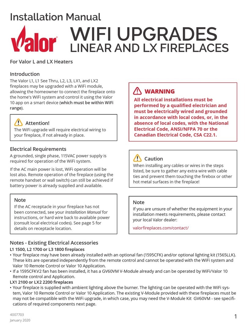 Valor LINEAR SERIES installation manual Valor LINEAR SERIES installation manual