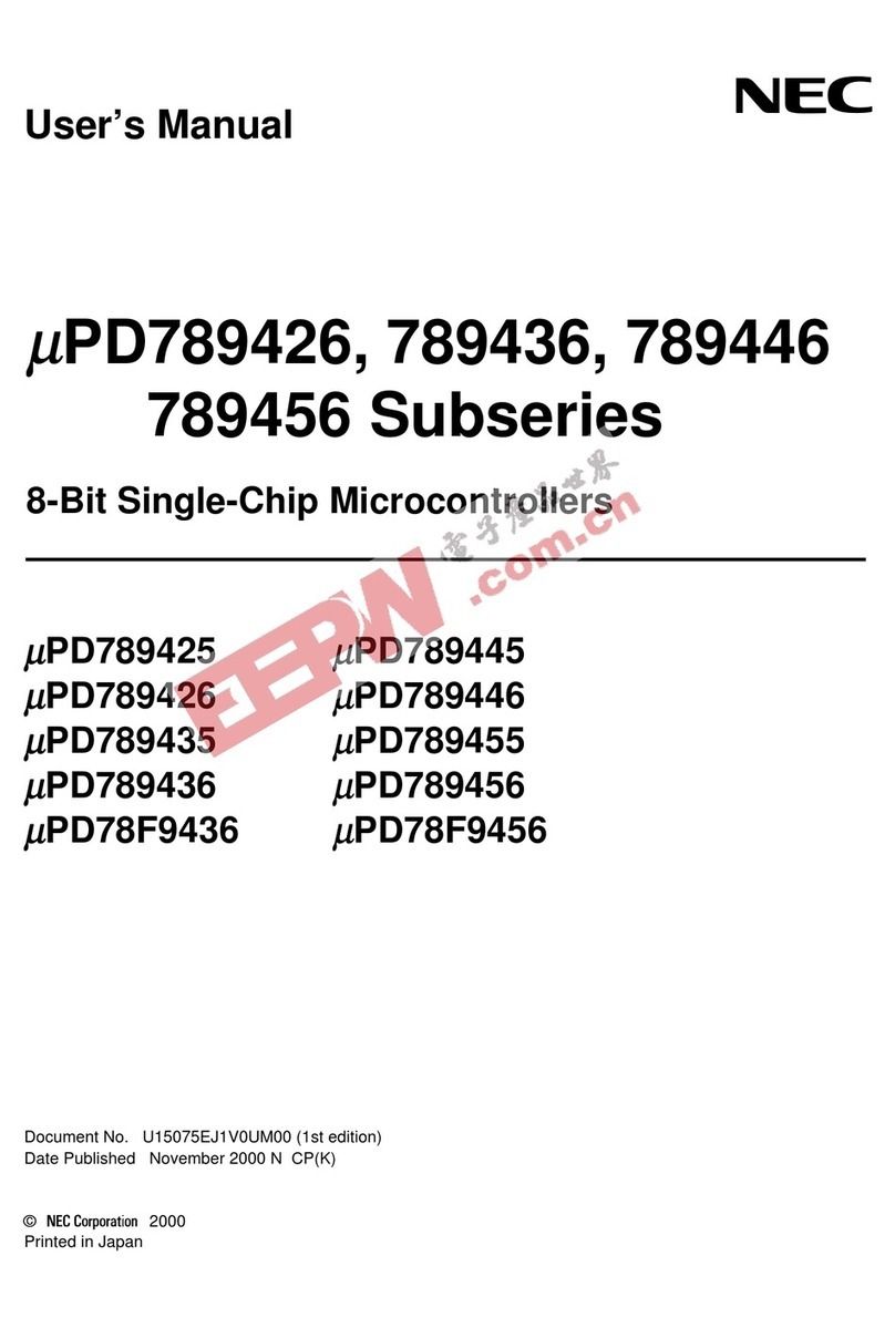 NEC mPD789426 Series User manual