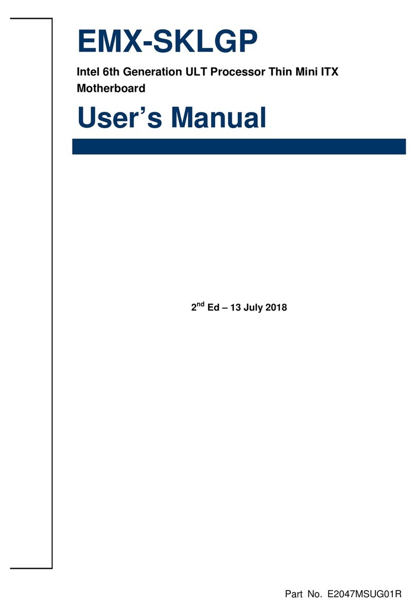 Avalue Technology EMX-SKLGP User manual