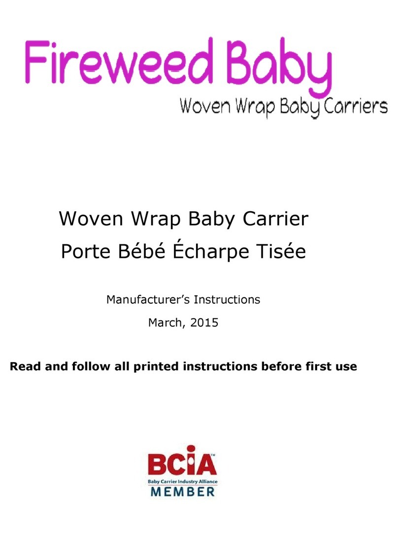 Fireweed Baby Front Wrap Cross Carry Manufacturer's Instructions