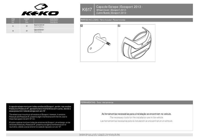 KEKO K617 Operating and installation instructions