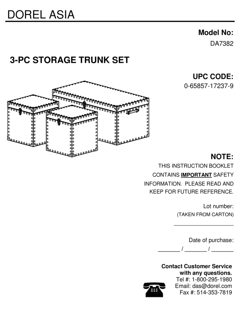 Dorel Asia DA7382 Instruction booklet