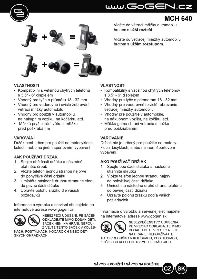 Gogen MCH 640 User manual