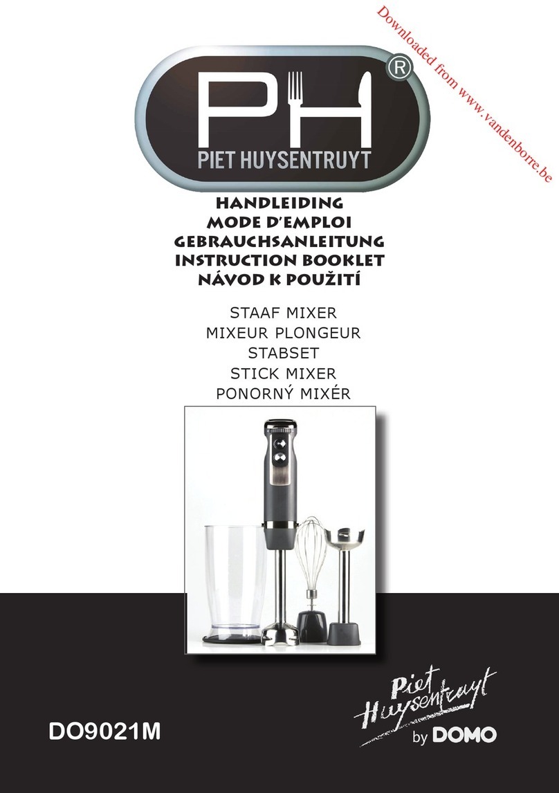 Domo Piet Huysentruyt DO9021M Instruction booklet