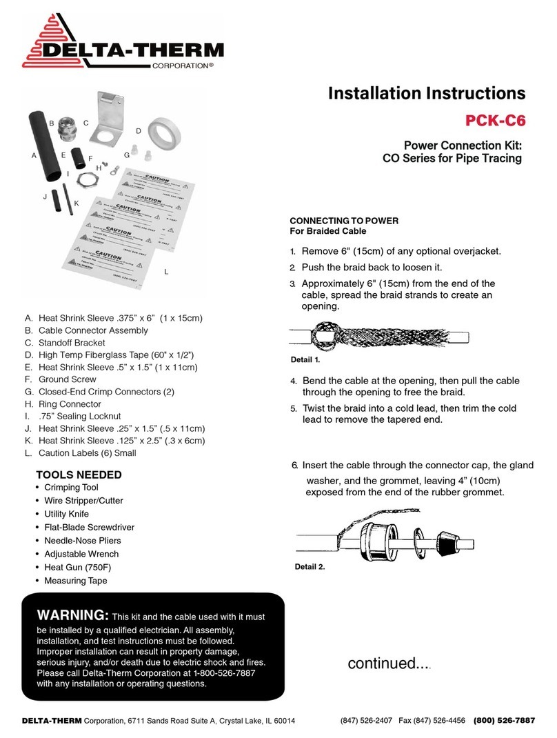 Deltatherm PCK-C6 installation instructions Deltatherm PCK-C6 installation instructions