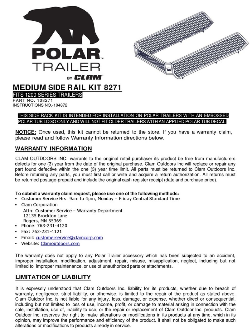 Clam Polar Trailer 8271 manual
