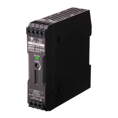 Omron S8VK-G Series User manual