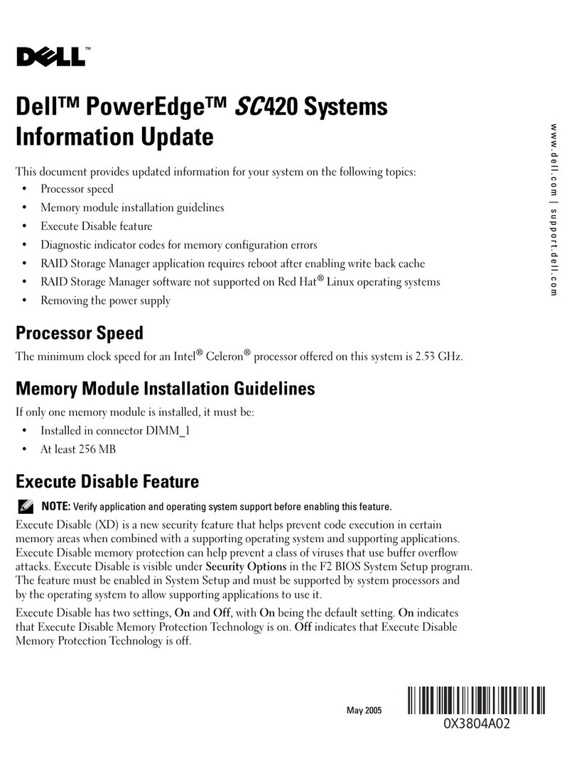 Dell PowerEdge SC420 Technical manual Dell PowerEdge SC420 Technical manual