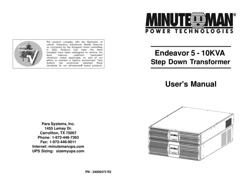 Minuteman Endeavor 5 User manual