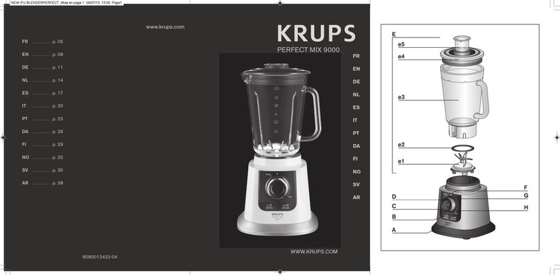 Krups Perfect Mix 9000 User manual