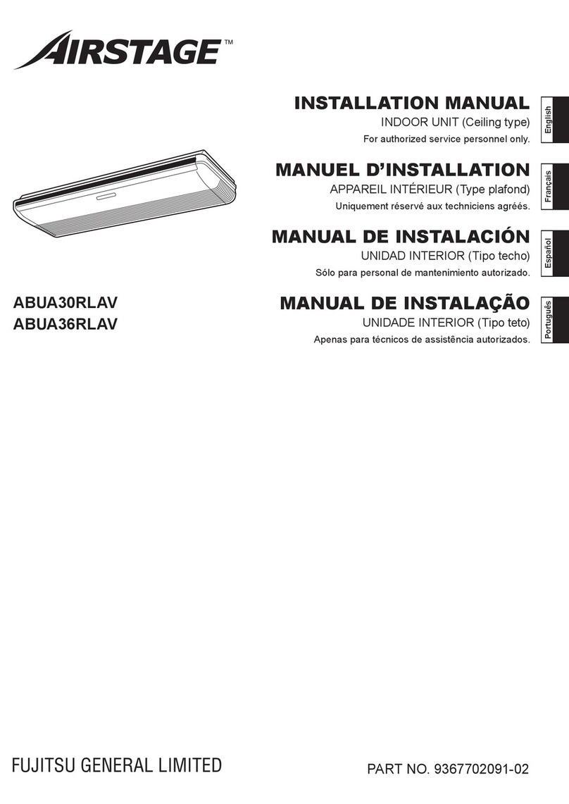 Fujitsu Airstage ABUA30RLAV User manual Fujitsu Airstage ABUA30RLAV User manual