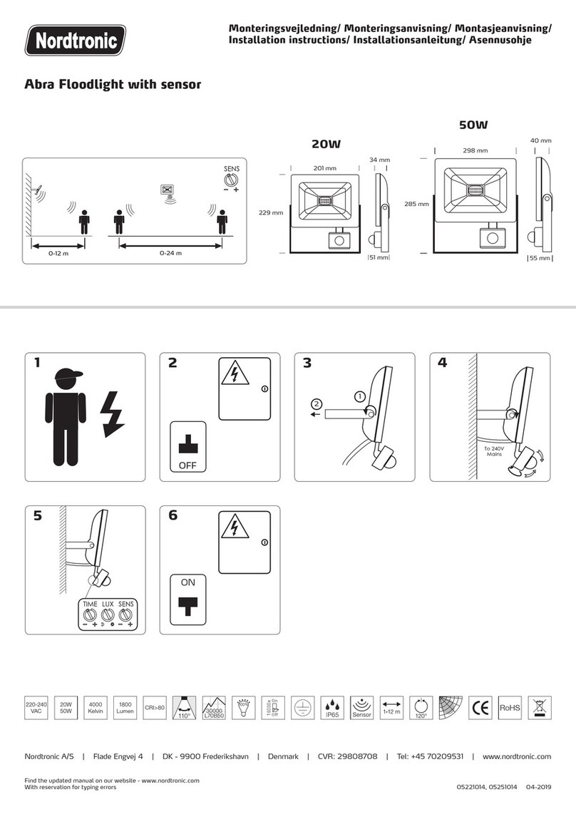 Nordtronic Abra installation instructions