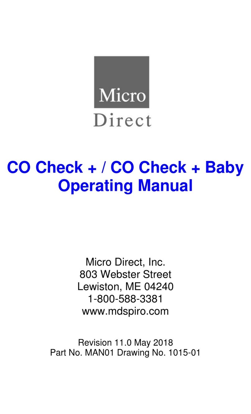 Micro Direct CO Check+ operating manual