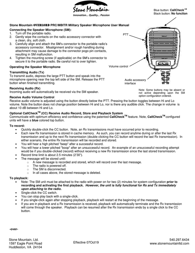 Stone Mountain Overlord user manual