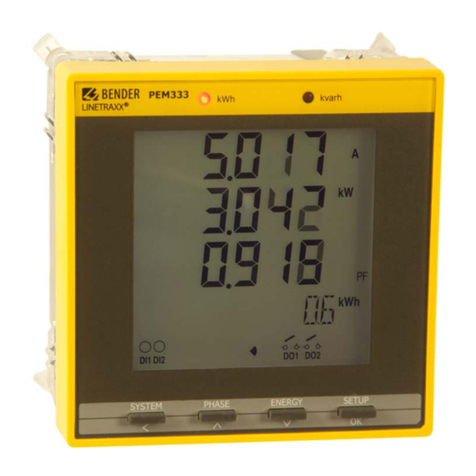 Bender PEM330 User manual