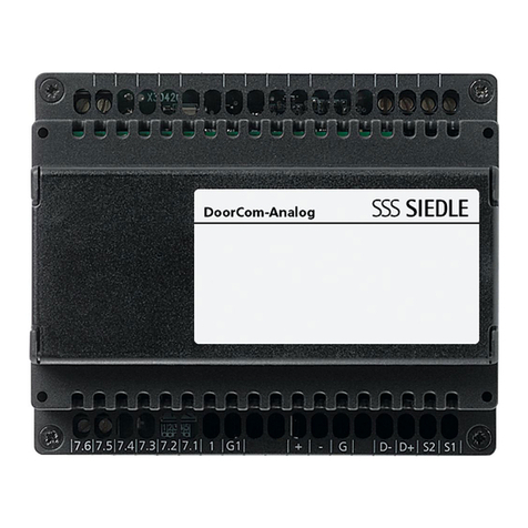 SSS Siedle DCA 612 Series operating manual