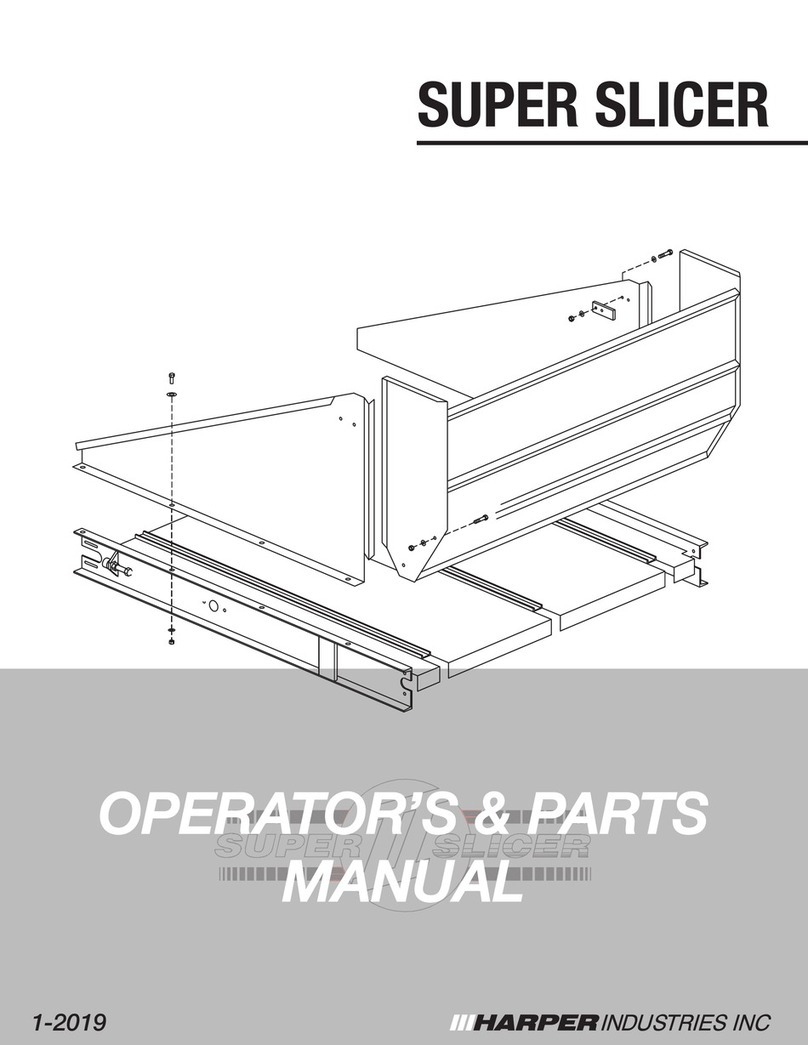 Harper Deweze Super Slicer Programming manual
