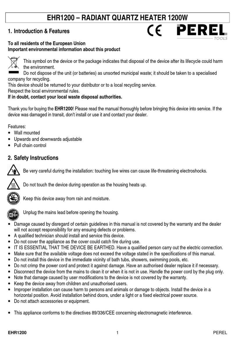 Perel EHR1200 User manual