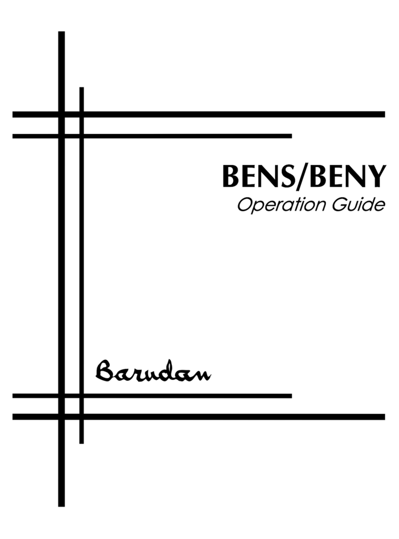Barudan BENS Operation guide