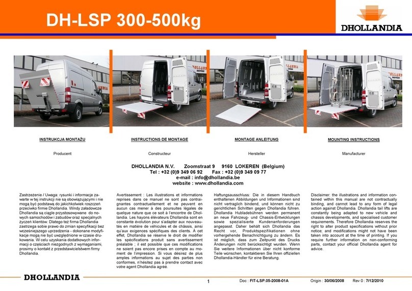 Dhollandia DH-LSP Mounting instructions