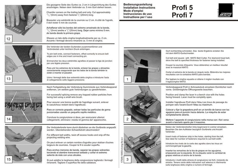 MATO Profi 5 installation instructions