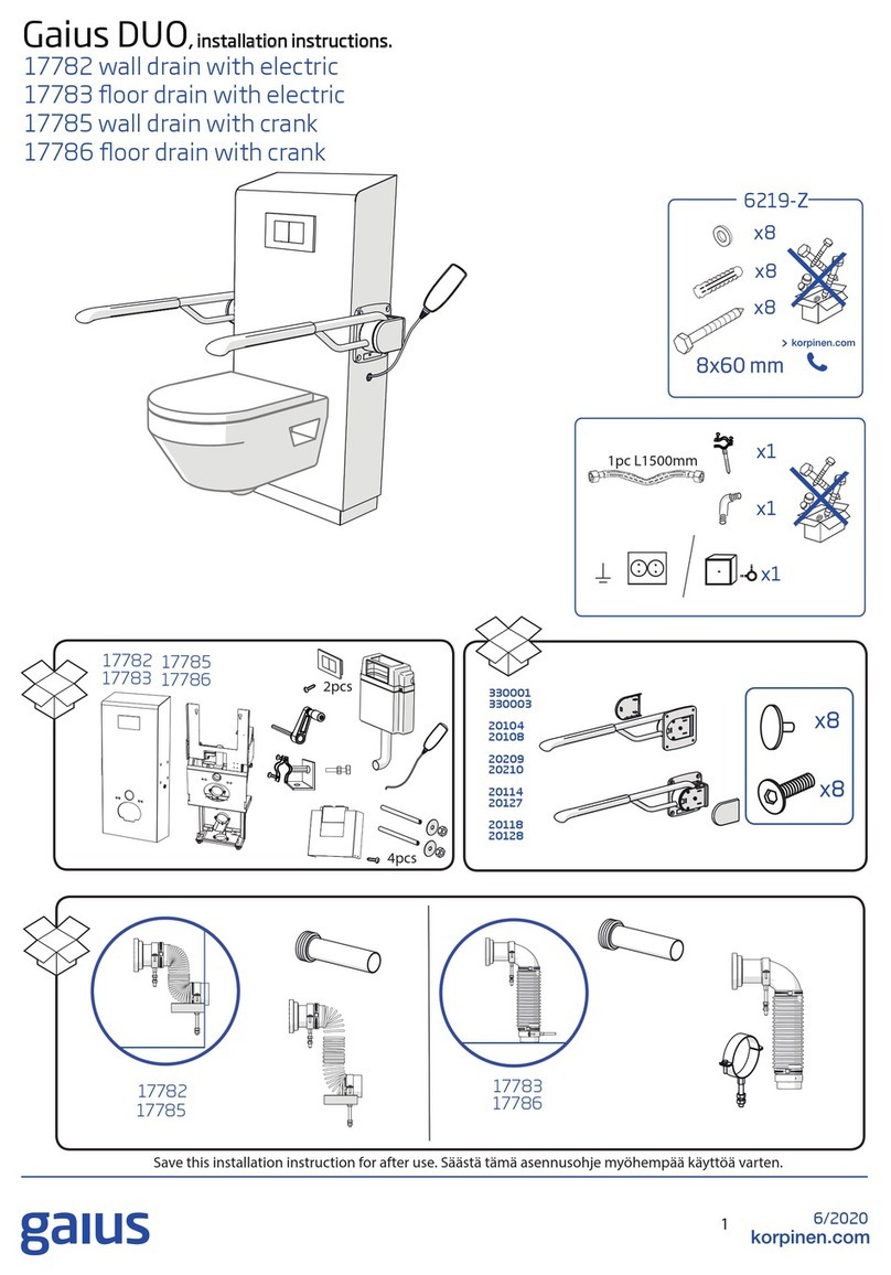 Korpinen Gaius DUO installation instructions