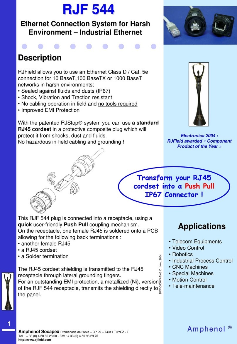 Amphenol Socapex RJField 544 Series manual