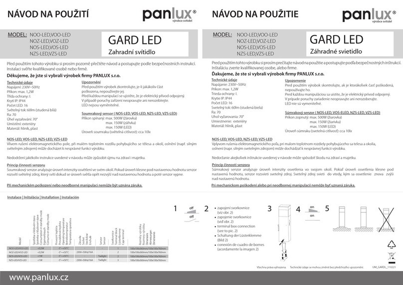 Panlux NGARD LED OO-LED instructions
