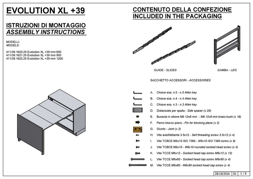 DB GROUP HERRAJES Evolution XL +39 411/39.1620.25 Installation guide