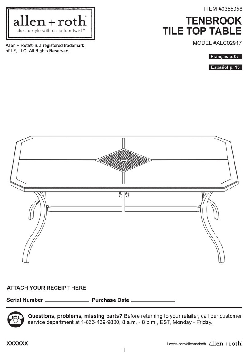LF allen+roth TENBROOK ALC02917 User manual