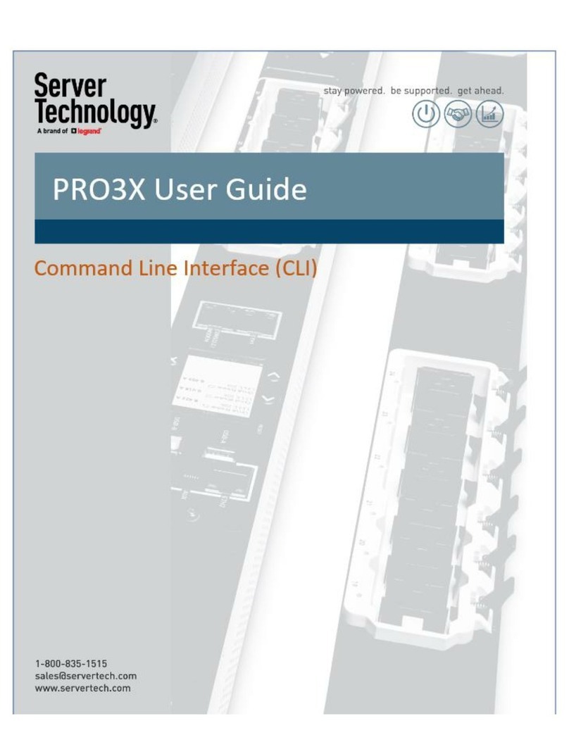 LEGRAND Server Technology PRO3X User manual